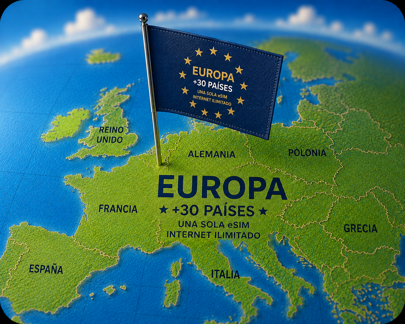 Europa +30 países eSIM • Datos Ilimitados